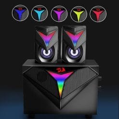 Redragon GS700 TOCCATA 2.1 RGB Gaming Speakers with Aux 3.5mm Stereo Heavy Bass - Image 4