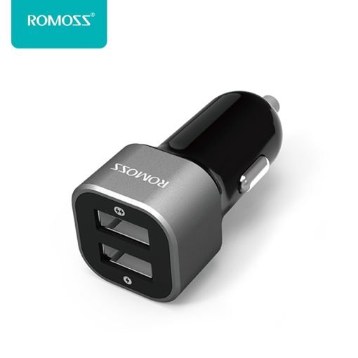 ROMOSS AM12 Rocket Dual Port USB Car Charger Phone Universal