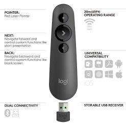 Alternative view of Logitech R500 Presenter Laser Presentation Remote Black