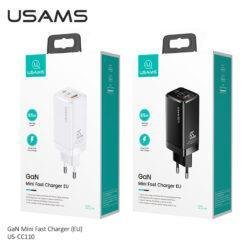USAMS 65W GaN Mini Fast Wall Charger with 3 Ports For Laptop Mobile Phone Tablet US-CC110 14 USAMS 65W GaN Mini Fast Wall Charger with 3 Ports For Laptop Mobile Phone Tablet US-CC110 - Image 7