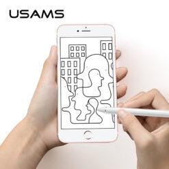 USAMS Stylus Pen for Android and iOS Universal Active Touch Screen Capacitive with Clip US-ZB057 - Image 4