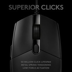 Alternative view of Logitech G PRO RGB Gaming Mouse with 25K Hero Sensor