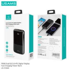 USAMS PB58 10000mAh 22.5W Dual QC3.0 PD LED Digital Fast Charging Power Banks US-CD161 11 USAMS PB58 10000mAh 22.5W Dual QC3.0 PD LED Digital Fast Charging Power Banks US-CD161 - Image 6