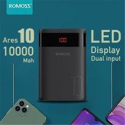 ROMOSS Ares 10 10000mAh Power Bank With Double USB Port Pocket Size - Image 3