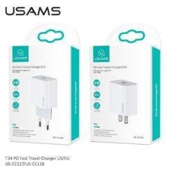 USAMS T34 Type C PD 20W Fast Charger 20W Quick Charge 4.0 3.0 QC Phone Charger US-CC118 11 USAMS T34 Type C PD 20W Fast Charger 20W Quick Charge 4.0 3.0 QC Phone Charger US-CC118 - Image 6