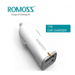 ROMOSS AU17 Ranger 17 Mini Car Charger 17W 2.4A with 2 Charging Ports - Image 4