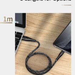 USAMS U41 Lightening Braided Data Fast and Safe Charging Data Cable 1M US-SJ391 12 USAMS U41 Lightening Braided Data Fast and Safe Charging Data Cable 1M US-SJ391 - Image 5