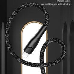 USAMS U41 Lightening Braided Data Fast and Safe Charging Data Cable 1M US-SJ391 10 USAMS U41 Lightening Braided Data Fast and Safe Charging Data Cable 1M US-SJ391 - Image 3