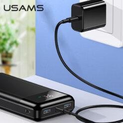 USAMS PB38 30000mAh 18W Dual QC3.0+PD Digital Fast Charging Power Bank US-CD103 - Image 3