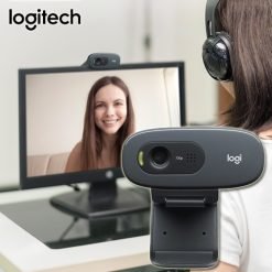 Alternative view of Logitech C270 USB 720p HD Webcam with Built-in Microphone