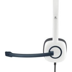 Alternative view of Logitech H150 Stereo Headset with Noise Cancellation Microphone Dual 3.5mm Plug - White