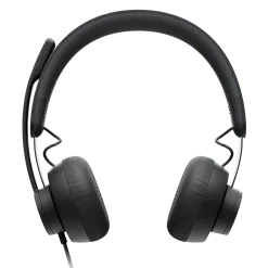 Alternative view of Logitech Zone Wired Noise Cancelling Headset Certified for MS Teams for Open Office environments USB-C with USB-A Adapter