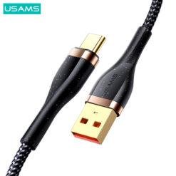 USAMS U64 Aluminum Alloy Type-C Charging & Data Cable Braided 1.2M with Gold Plated Joints US-SJ488 10 USAMS U64 Aluminum Alloy Type-C Charging & Data Cable Braided 1.2M with Gold Plated Joints US-SJ488 - Image 3
