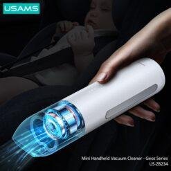 USAMS Portable Mini Handheld Car Vacuum Cleaner Strong Suction Auto Wireless Vacuum Cleaner White US-ZB234 9 USAMS Portable Mini Handheld Car Vacuum Cleaner Strong Suction Auto Wireless Vacuum Cleaner White US-ZB234 - Image 4