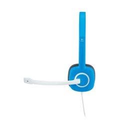 Logitech H150 Stereo Headset with Noise Cancellation Microphone Dual 3.5mm Plug - Blue 6 Logitech H150 Stereo Headset with Noise Cancellation Microphone Dual 3.5mm Plug - Blue - Image 3