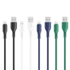 Alternative view of USAMS U68 2A USB to 8 Pin PVC Charging Transmission Data Cable US-SJ500