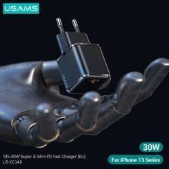 USAMS Super Si PD 30W Mini Fast Mobile Charging Adapter Mobile Phone Charger 10 USAMS Super Si PD 30W Mini Fast Mobile Charging Adapter Mobile Phone Charger - Image 4