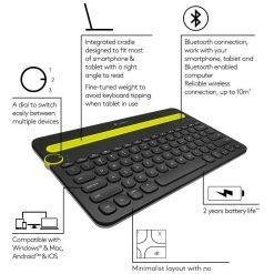 Logitech K480 Bluetooth Multi Device Keyboard - Image 4