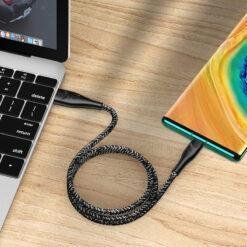 USAMS U41 Type-C Braided Data Fast and Safe Charging Data Cable 1M US-SJ392 11 USAMS U41 Type-C Braided Data Fast and Safe Charging Data Cable 1M US-SJ392 - Image 5