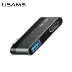 Alternative view of USAMS Type-C to HDMI and USB 3.0 Mini Hub Multi USB Splitter Adapter For iPadPro/Laptop/Phone/PC US-SJ462