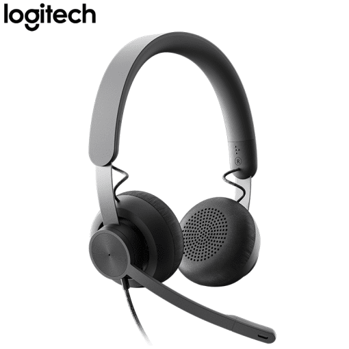 Logitech Zone Wired Noise Cancelling Headset Certified for MS Teams for Open Office environments USB-C with USB-A Adapter