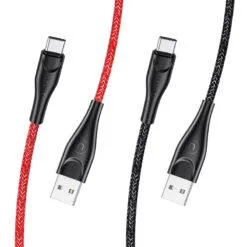 Alternative view of USAMS U41 Type-C Braided Data Fast and Safe Charging Data Cable 1M US-SJ392