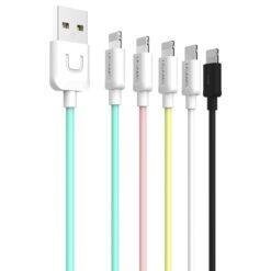 Alternative view of USAMS 1m U Turn Series TPE PVC 8 pin Data Charging Cable for iPhone US-SJ097