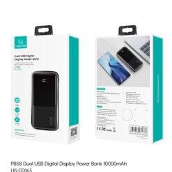 USAMS PB58 10000mAh High Power Dual USB Fast Charging Power Bank Type C With LED Digital Display US-CD163 11 USAMS PB58 10000mAh High Power Dual USB Fast Charging Power Bank Type C With LED Digital Display US-CD163 - Image 6