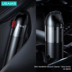 USAMS Portable Mini Handheld Car Vacuum Cleaner Strong Suction Auto Wireless Vacuum Cleaner White US-ZB234 11 USAMS Portable Mini Handheld Car Vacuum Cleaner Strong Suction Auto Wireless Vacuum Cleaner White US-ZB234 - Image 6