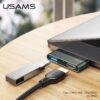 USAMS Type-C to HDMI and USB 3.0 Mini Hub Multi USB Splitter Adapter For iPadPro/Laptop/Phone/PC US-SJ462 7 770a64b16872f59e372de8bc9d9e59ee
