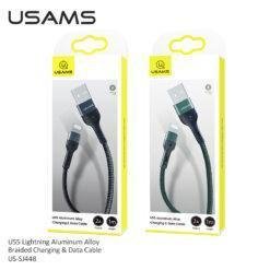 USAMS U55 Lightening Aluminum Alloy Braided Fast Charging & Data Cable 1M US-SJ448 - Image 6