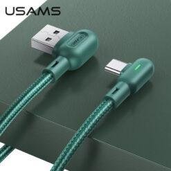 USAMS U57 RGB Dual Right Angle Gaming Micro USB Data Cable for Android Nylon Braided 1.2M US-SJ458 13 USAMS U57 RGB Dual Right Angle Gaming Micro USB Data Cable for Android Nylon Braided 1.2M US-SJ458 - Image 6