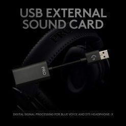 Logitech G Pro X Gaming Headset DTS 2.0 with Blue Microphone Voice Technology 7.1 Surround Sound 7 Logitech G Pro X Gaming Headset DTS 2.0 with Blue Microphone Voice Technology 7.1 Surround Sound - Image 4