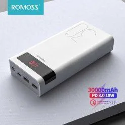 ROMOSS Sense 8P+ 30000mAh Power Bank PD Quick Charge 3.0