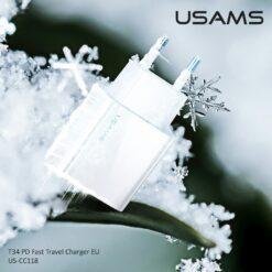Alternative view of USAMS T34 Type C PD 20W Fast Charger 20W Quick Charge 4.0 3.0 QC Phone Charger US-CC118
