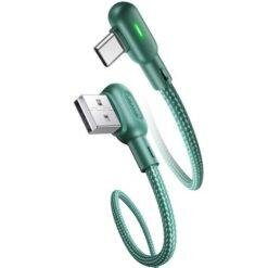 USAMS U57 RGB Dual Right Angle Gaming Micro USB Data Cable for Android Nylon Braided 1.2M US-SJ457 - Image 5
