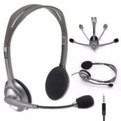 Alternative view of Logitech H110 Multi Device Stereo Headset 3.5mm dual plug