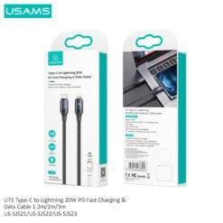USAMS U71 20W PD Type-C to Lighting Fast Charging Data Cable 1.2M US-SJ523 11 USAMS U71 20W PD Type-C to Lighting Fast Charging Data Cable 1.2M US-SJ523 - Image 6