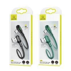 USAMS U57 RGB Dual Right Angle Gaming Micro USB Data Cable for Android Nylon Braided 1.2M US-SJ457 - Image 8