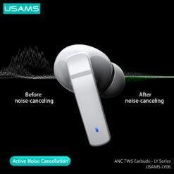 USAMS LY06 ANC TWS Wireless Earphones BT 5.0 High-Performance HiFi Stereo Earbuds 10 USAMS LY06 ANC TWS Wireless Earphones BT 5.0 High-Performance HiFi Stereo Earbuds - Image 3