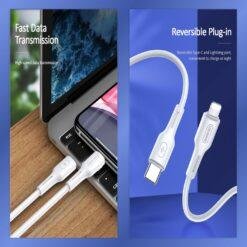 USAMS U43 Type-C TO Lightning 30W PD Fast Charging & Data Cable US-SJ406 13 USAMS U43 Type-C TO Lightning 30W PD Fast Charging & Data Cable US-SJ406 - Image 6