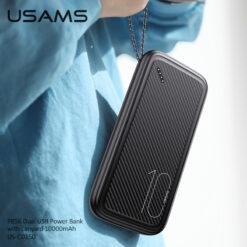 USAMS PB56 10000mah Dual USB Fast Power Bank with Lanyard US-CD150 12 USAMS PB56 10000mah Dual USB Fast Power Bank with Lanyard US-CD150 - Image 5