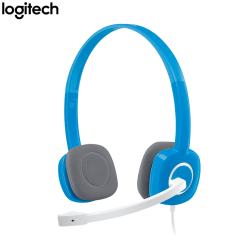 Logitech H150 Stereo Headset with Noise Cancellation Microphone Dual 3.5mm Plug - Blue