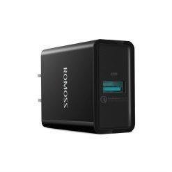 ROMOSS AC18D 18W QC 3.0 USB Charger Quick Charge 3.0 Fast Charger QC2.0 18W Portable Wall USB Power Adapter - Image 3