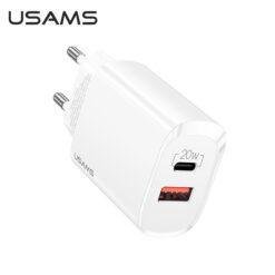 USAMS T35 USB and Type-C 20W QC3.0 and PD3.0 Fast Charger 2 Ports Quick Charger US-CC121 10 USAMS T35 USB and Type-C 20W QC3.0 and PD3.0 Fast Charger 2 Ports Quick Charger US-CC121 - Image 3