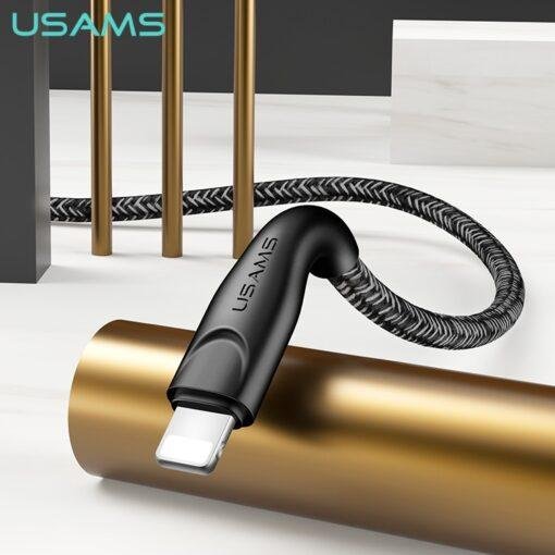 USAMS U41 Lightening Braided Data Fast and Safe Charging Data Cable 1M US-SJ391