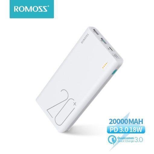 ROMOSS Sense 6+ Power Bank 20000mAh With PD 3.0 Two Way  Fast Charging