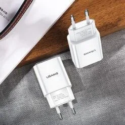Alternative view of USAMS T18 USB Travel Charger Universal Single USB Fast Charger