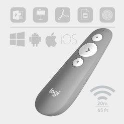 Logitech R500 Presenter Laser Presentation Remote Grey 7 Logitech R500 Presenter Laser Presentation Remote Grey - Image 4