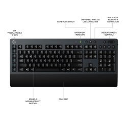 Logitech G613 WIRELESS MECHANICAL GAMING KEYBOARD 6 Logitech G613 WIRELESS MECHANICAL GAMING KEYBOARD - Image 3